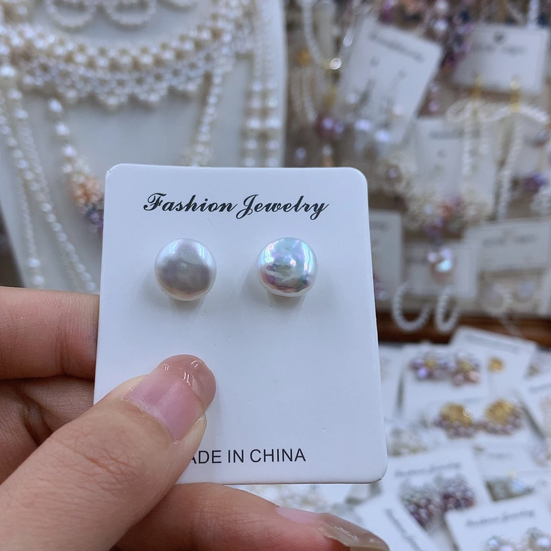 项链银S925镀金镶嵌淡水珍珠