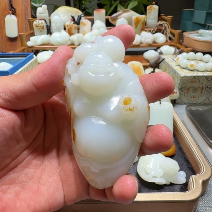 和田玉未镶嵌挂件