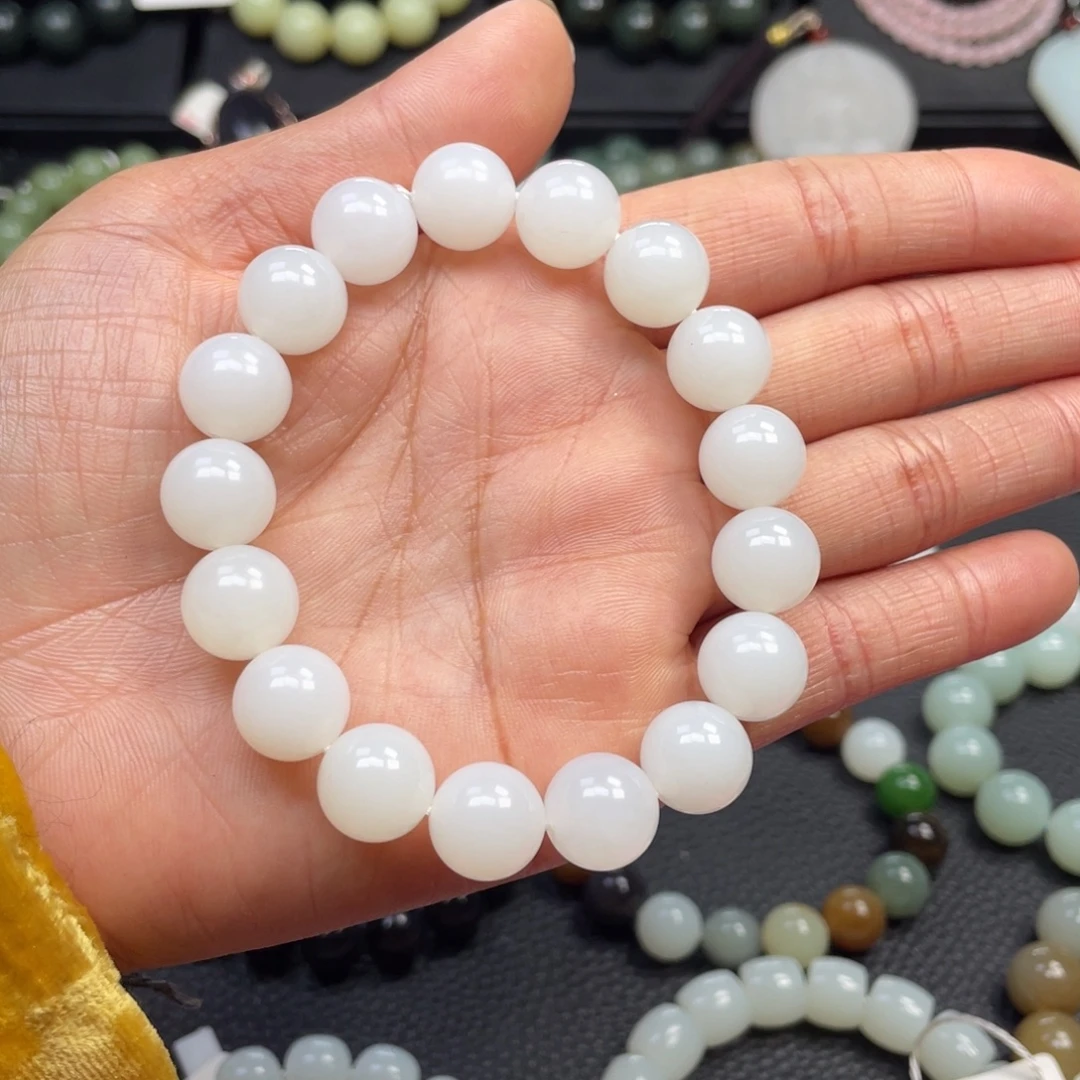 和田玉未镶嵌手链