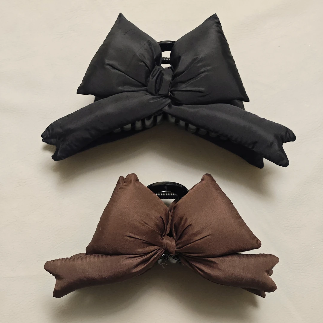 爆款韩系面包蝴蝶结抓夹