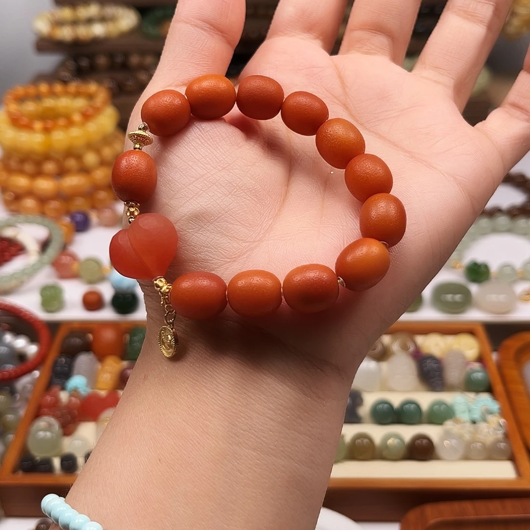 未镶嵌蜜蜡手链橘子皮蜜蜡