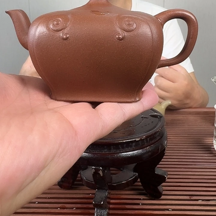 茶壶紫砂四方如意壶宜兴紫砂