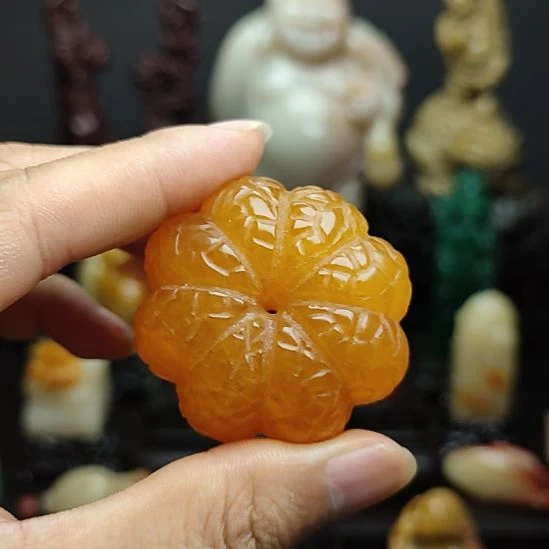 寿山石印尼金冻石