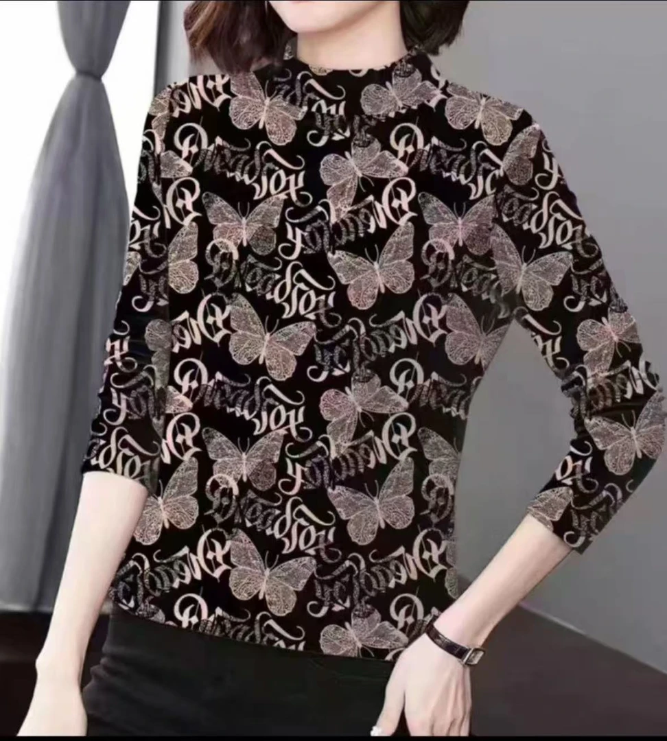 内搭厚款长袖中老年女装时尚-A17