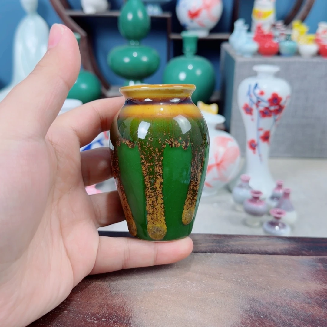 陶瓷手工小花器摆件