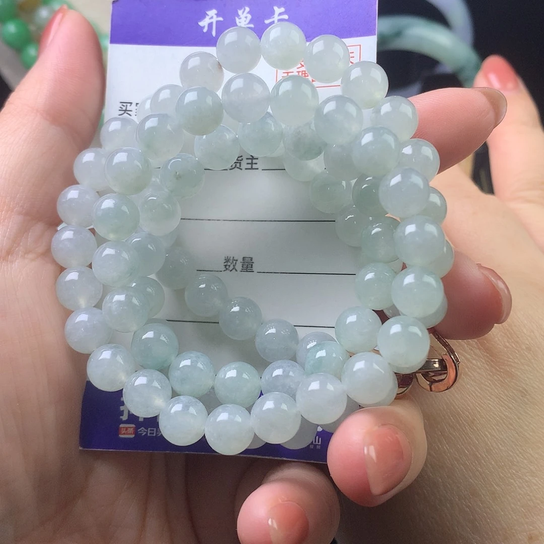 翡翠未镶嵌手链k8.1