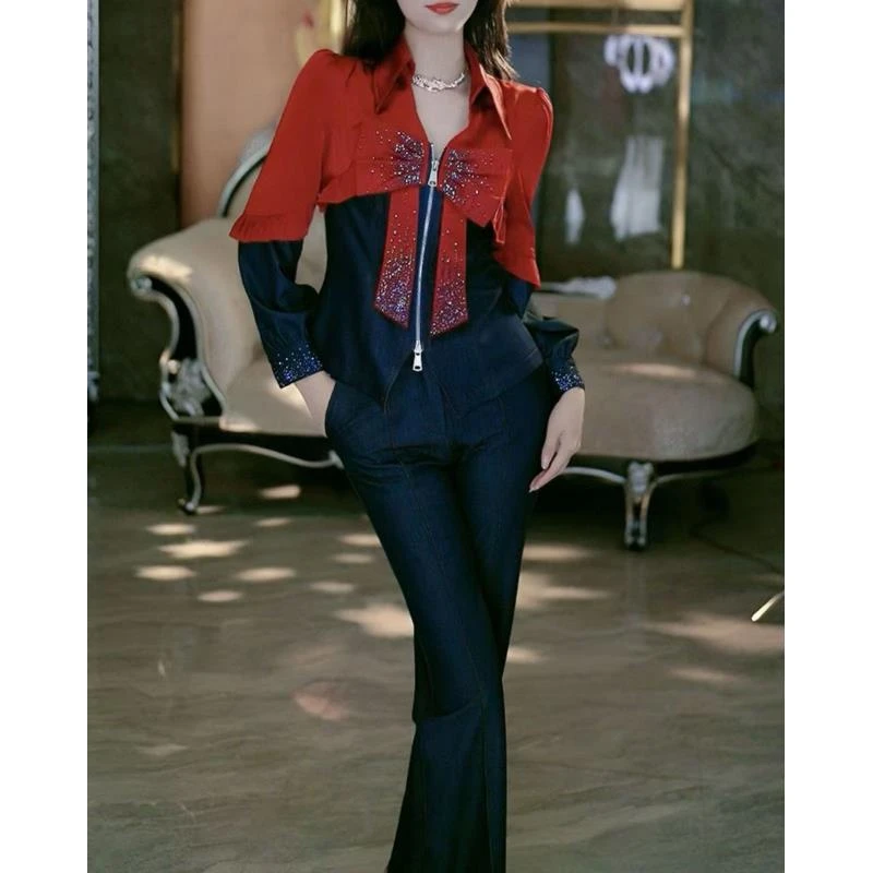 SEJI/瑟纪【美式甜心】法式重工气质时尚百搭套装