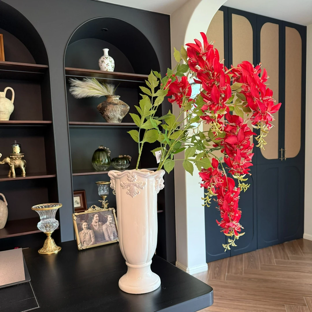 仿真花刺桐客厅阳台花艺装饰场景布置花束餐桌氛围假花摆件【荐】