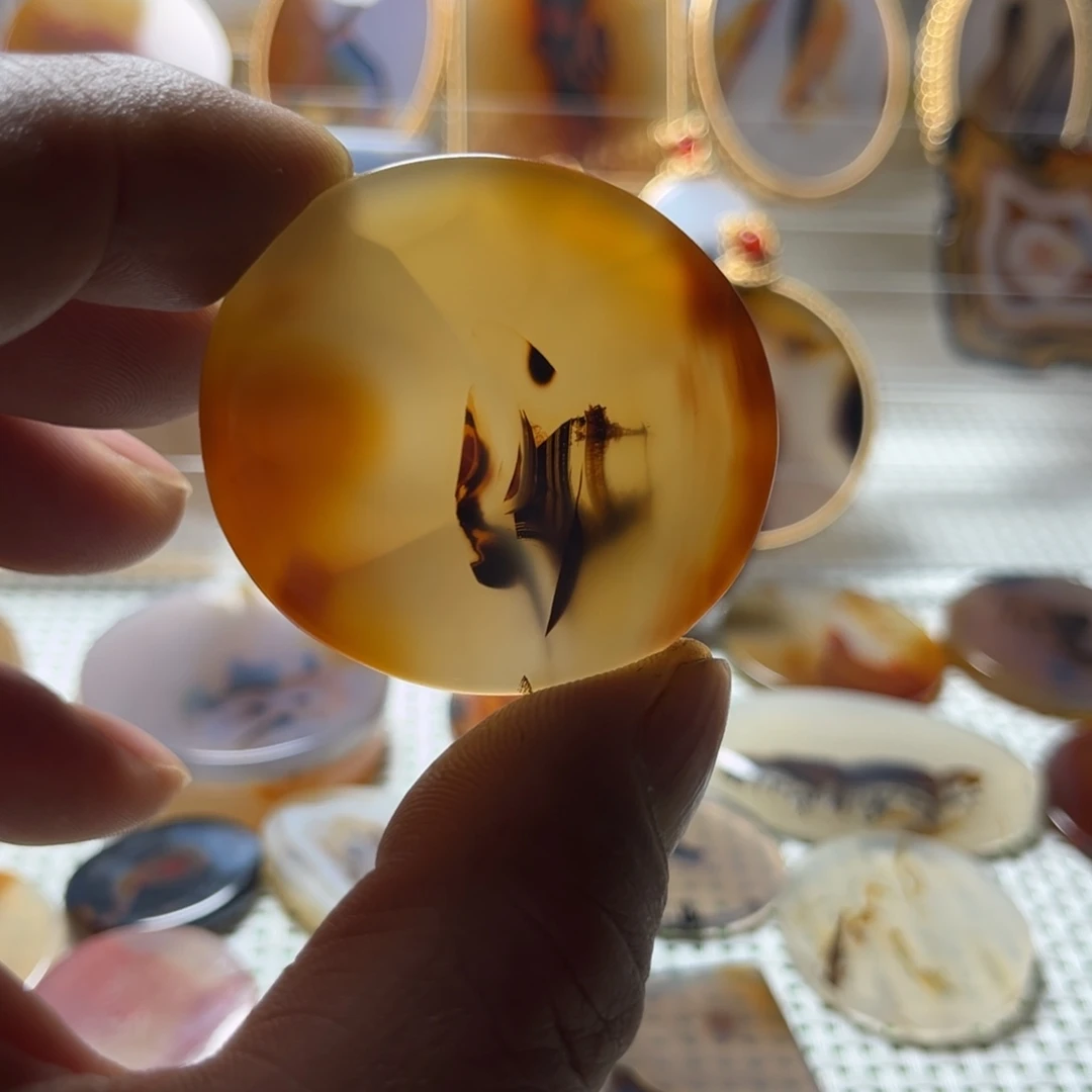 玛瑙/玉髓未镶嵌吊坠(不含链)