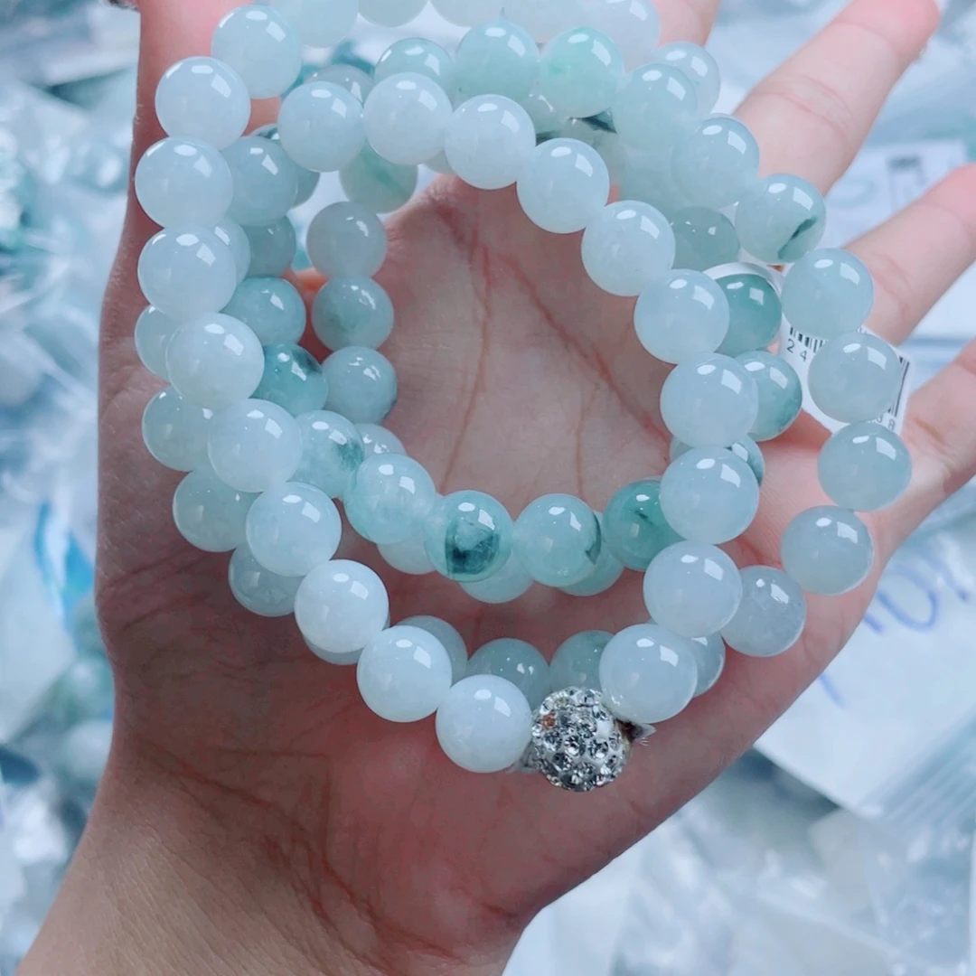 定制翡翠未镶嵌珠串