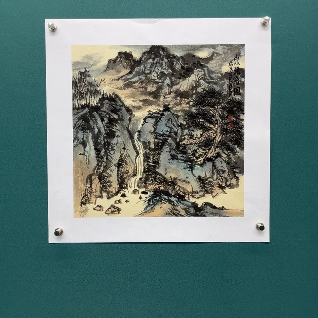 国画艺术家真人手绘