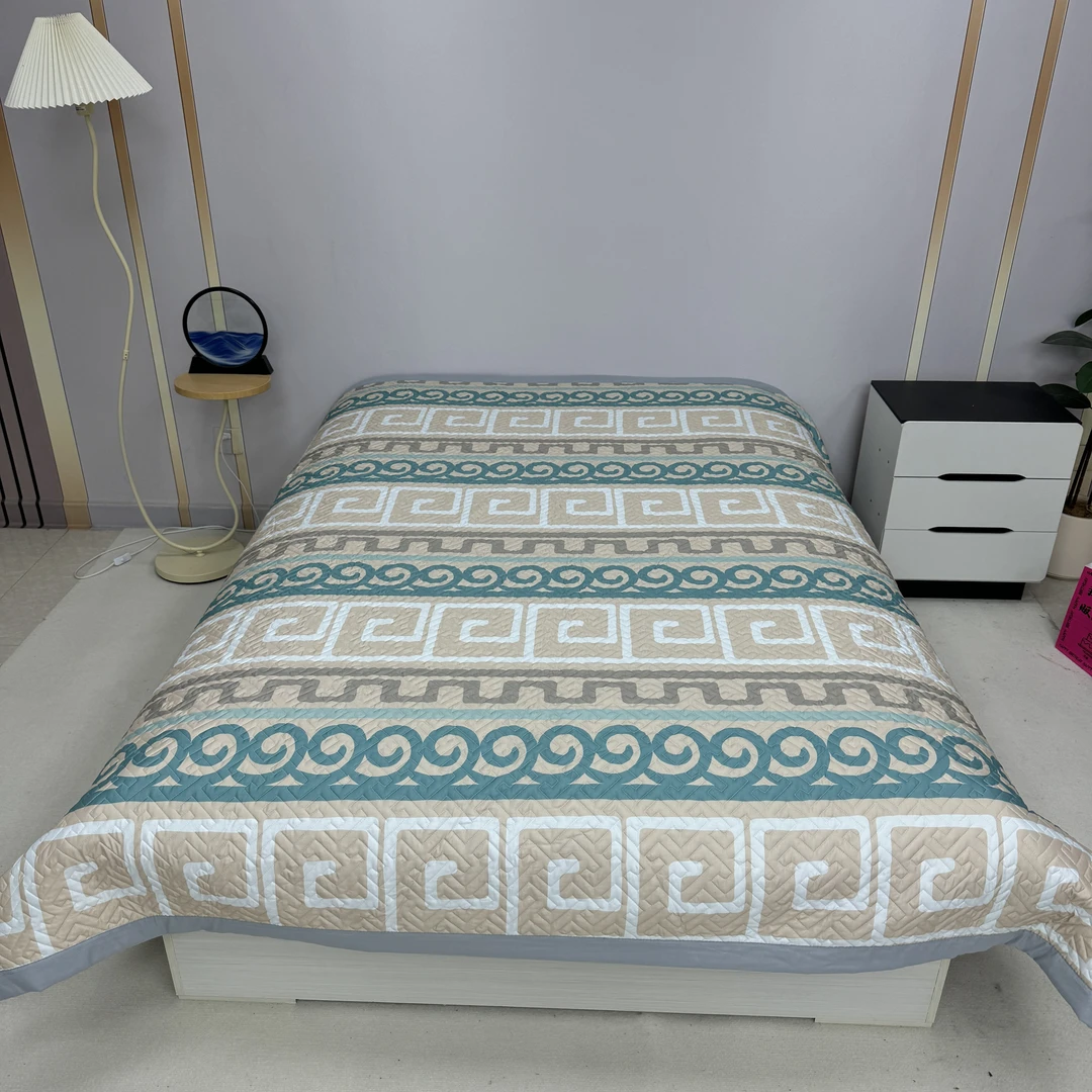 *新祥云200*230cm原棉木棉床盖加厚四季多功能床盖防滑可机洗