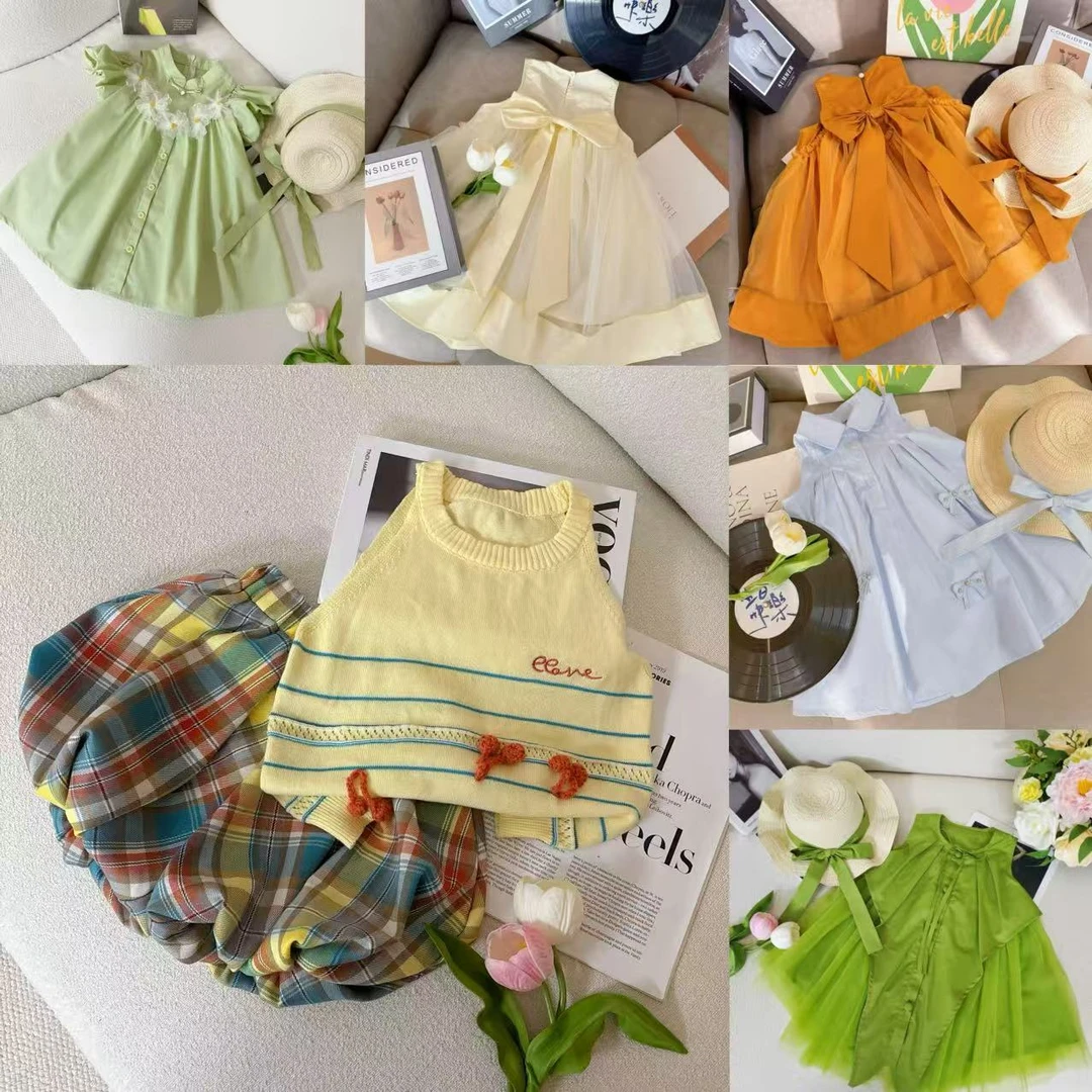 [601-644]女童夏装时尚洋气套装2025新款中小童小女孩套装裙子