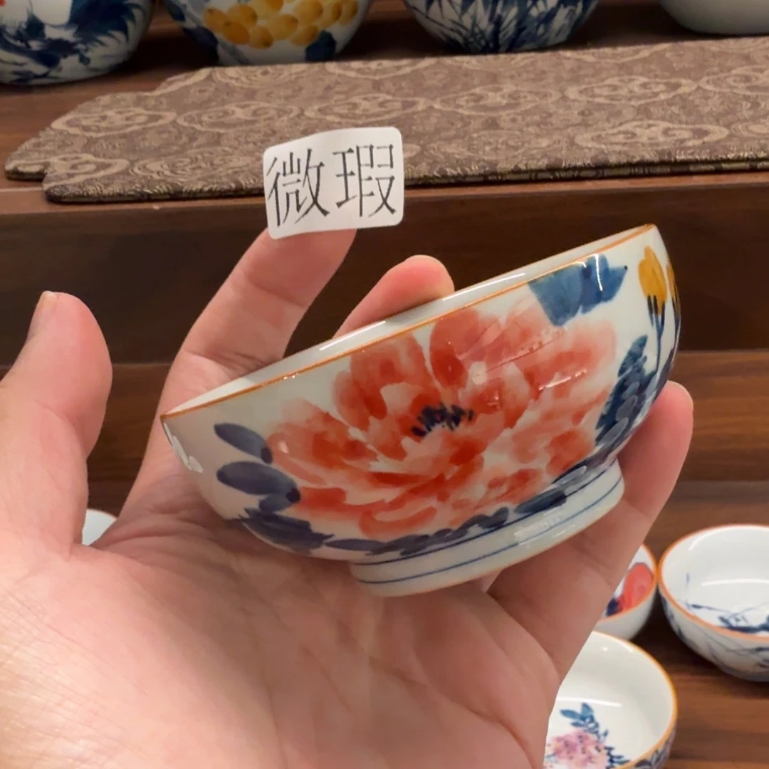 釉下彩纯手绘微瑕