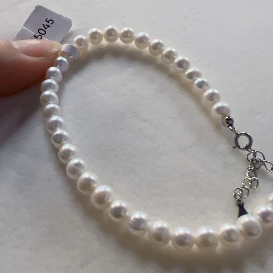 手绳淡水珍珠银S925镶嵌