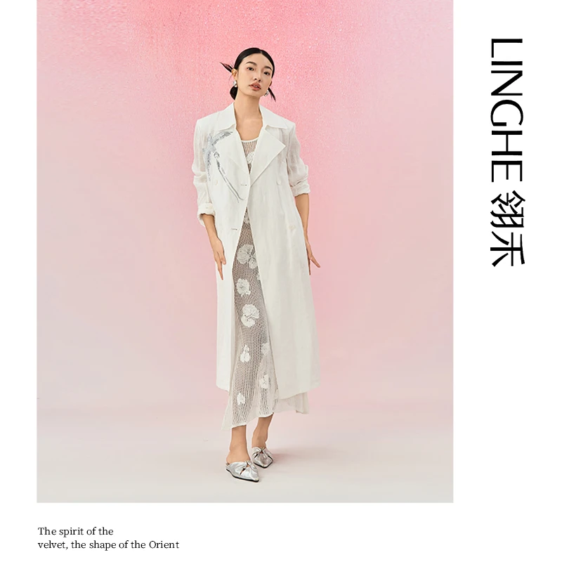 翎禾LINGHE-「燕归来」背部镂空薄款风