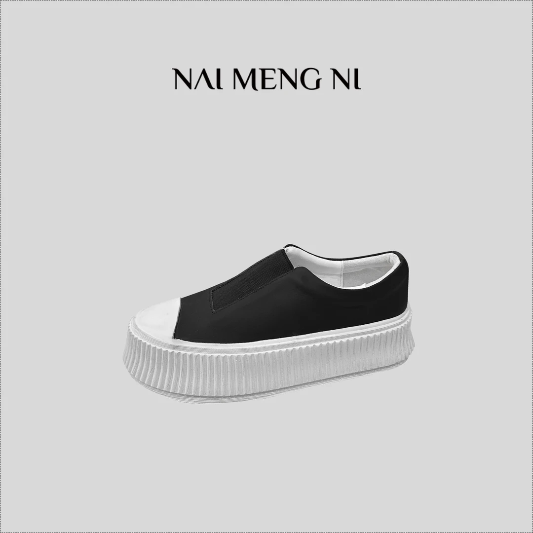 【齐齐】 时尚百搭款舒适女士厚底潮鞋潮流低帮鞋子  26N100103