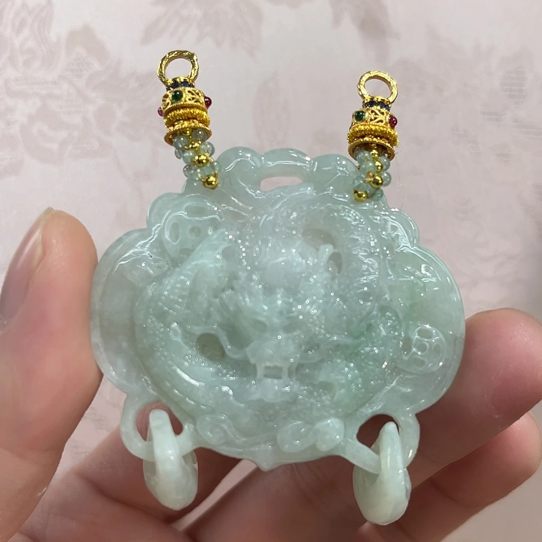 翡翠合金吊坠(赠链)国风