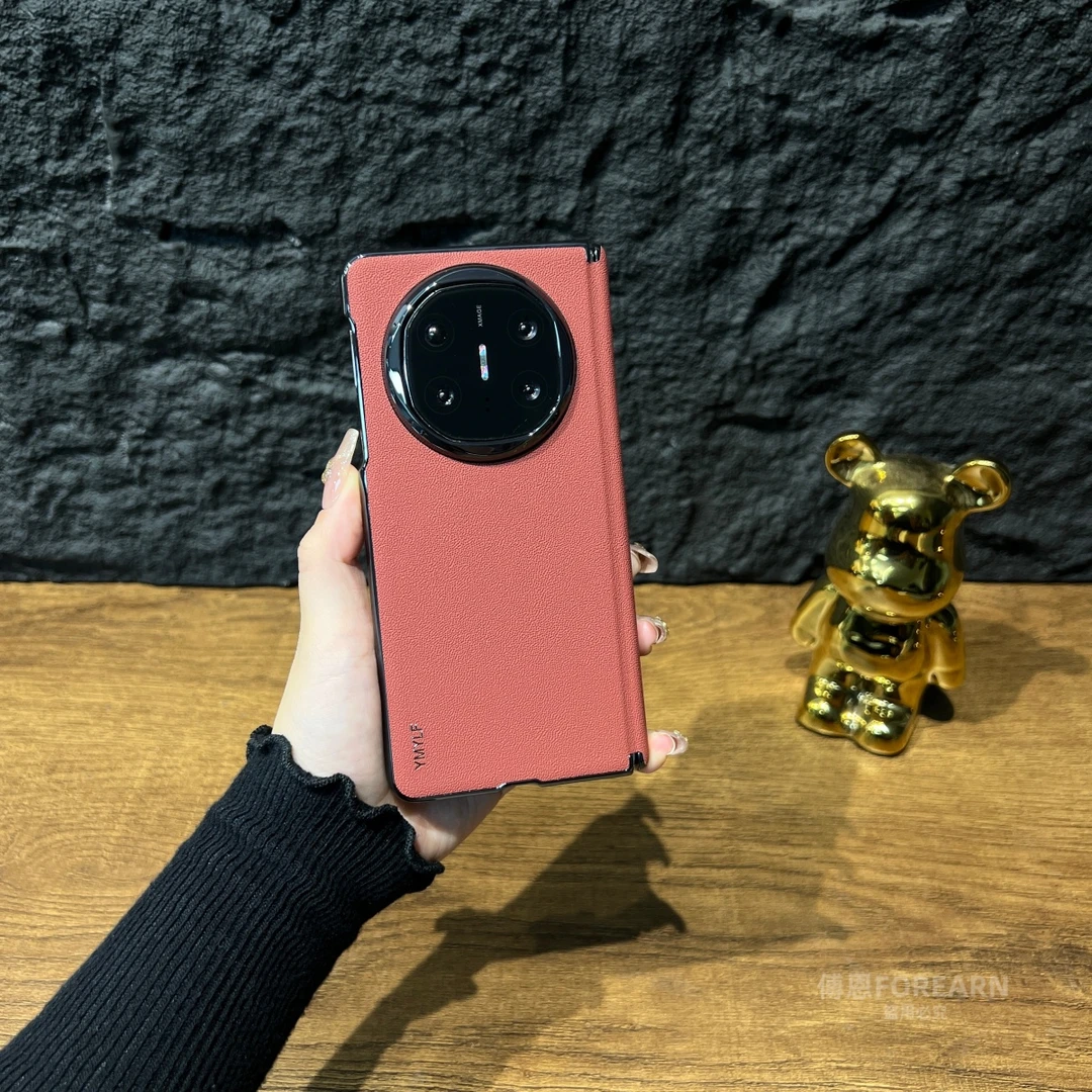 适用于华为matex6手机壳x6折叠屏保护套ICL-AL10真皮中轴超薄后壳