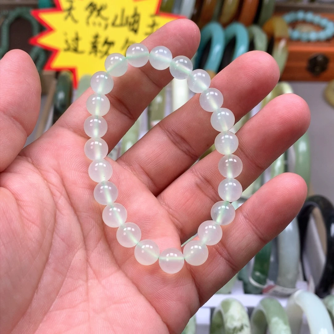 蛇纹石玉手链未镶嵌