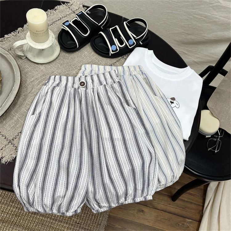 【夏季必入】薄款灯笼裤儿童休闲七分裤宝宝男女宝七分裤防蚊裤男童