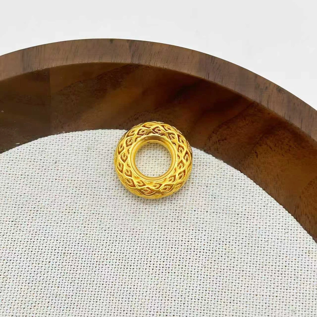 足金999 花丝圆满平安扣吊坠 1.07