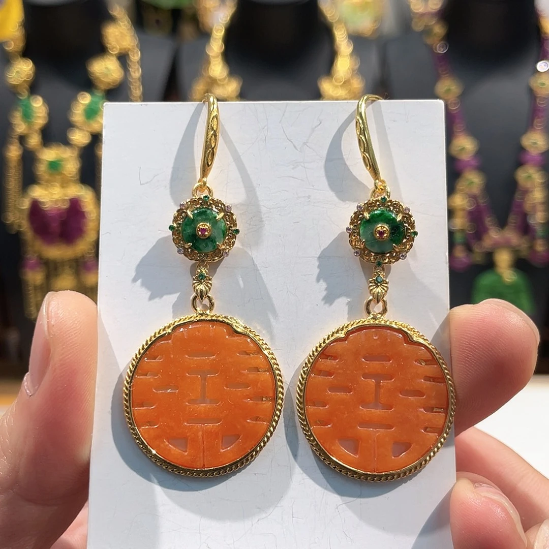 锦纶铁合金耳坠耳环