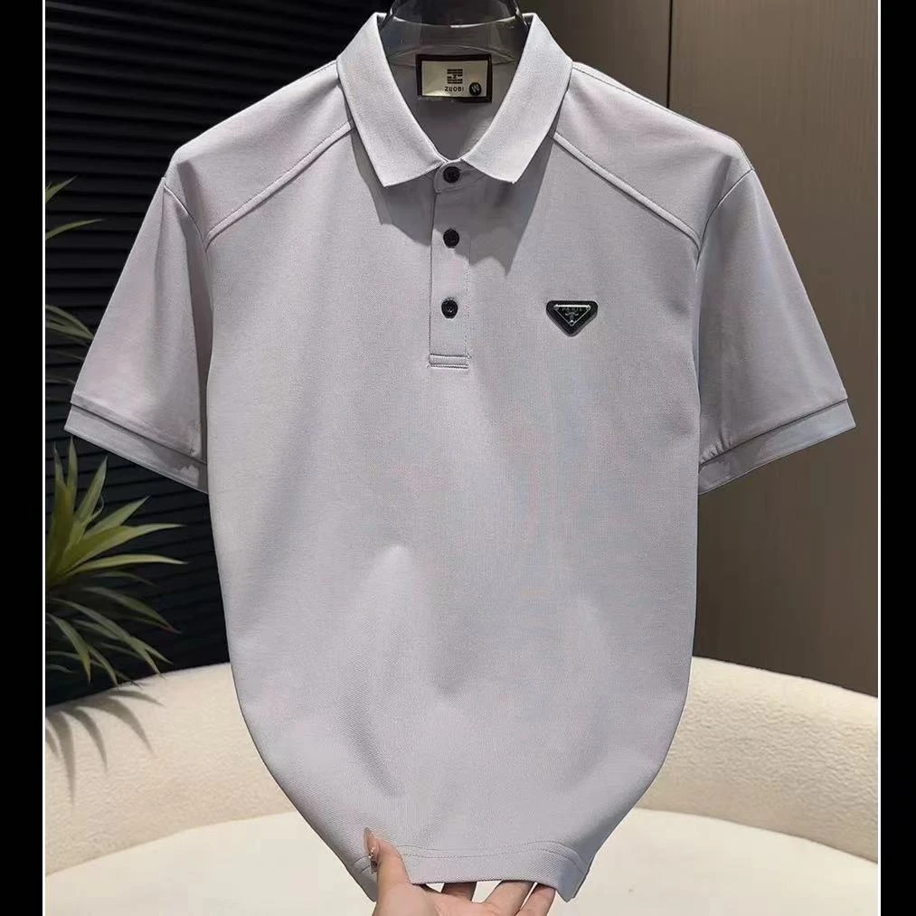 【夏季设计款薄款透气】潮流三角标POLO衫63071