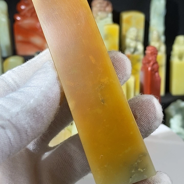 观***声青田石青田菜花黄