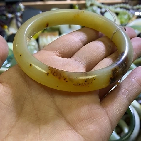 岫玉未镶嵌手镯62-61口径
