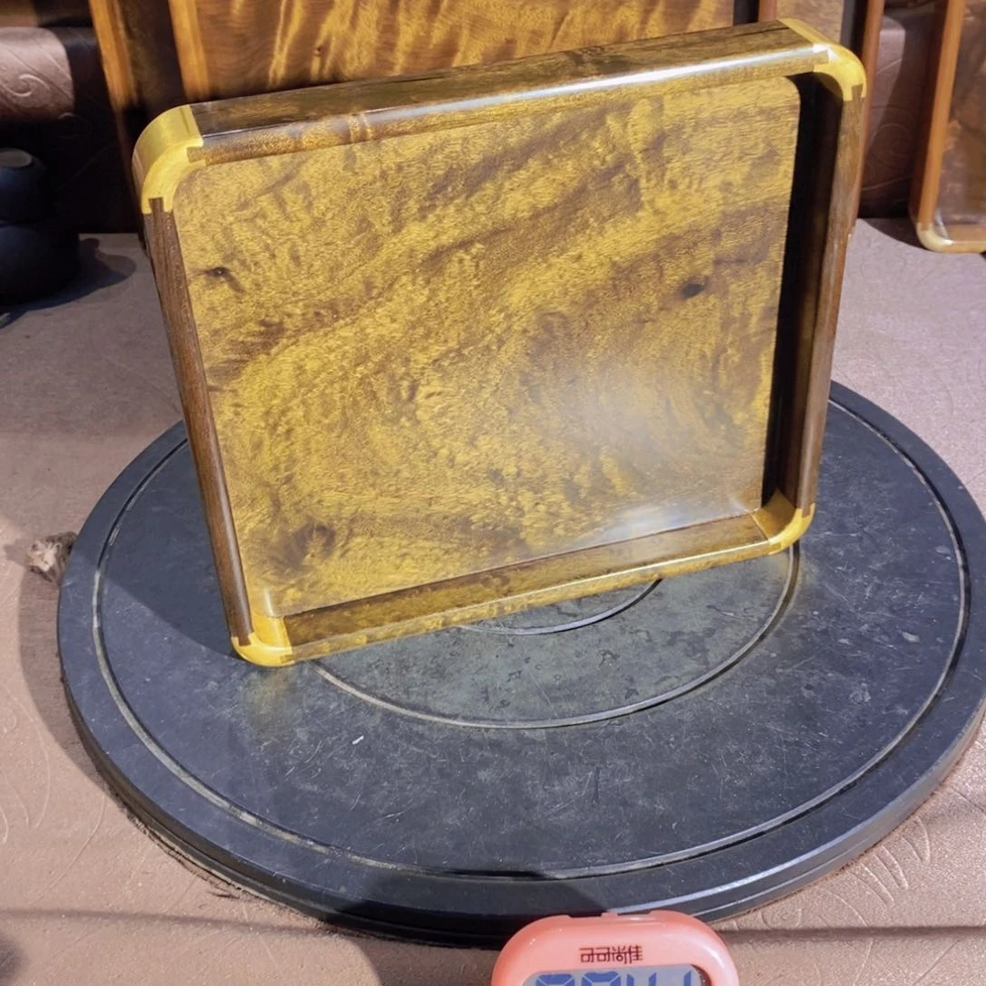 金丝楠我****宝金丝楠木文盘