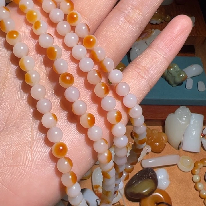 用***6和田玉未镶嵌挂件