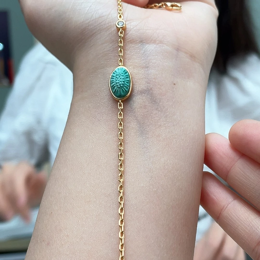 绿松石银S925镶嵌戒指