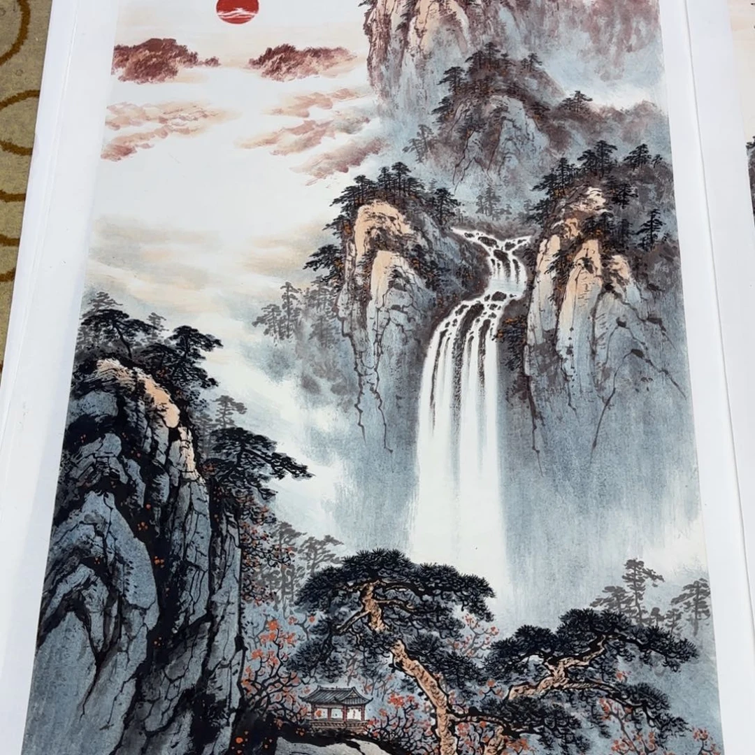 青****国画崔延文四尺作品刘