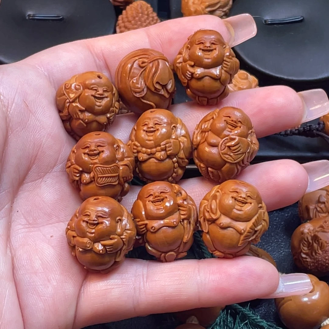 橄榄核手串/手链八小弥勒手工制作工艺