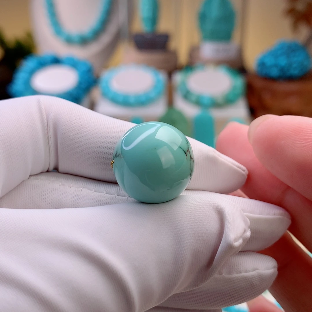 绿松石未镶嵌挂件