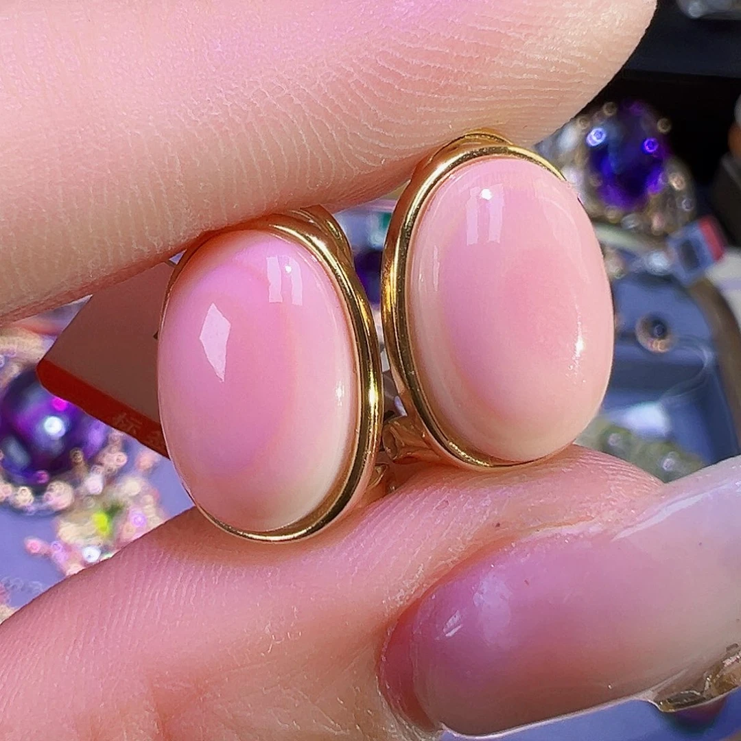 女王粉贝贝贝壳银S925镶嵌