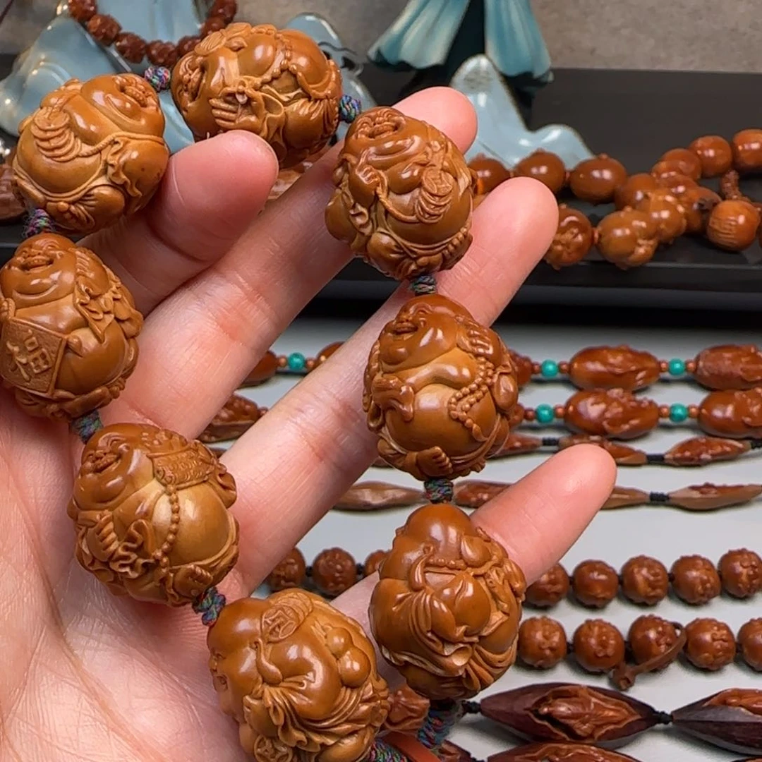 橄榄核手串/手链2.3尺寸八宝弥勒手串