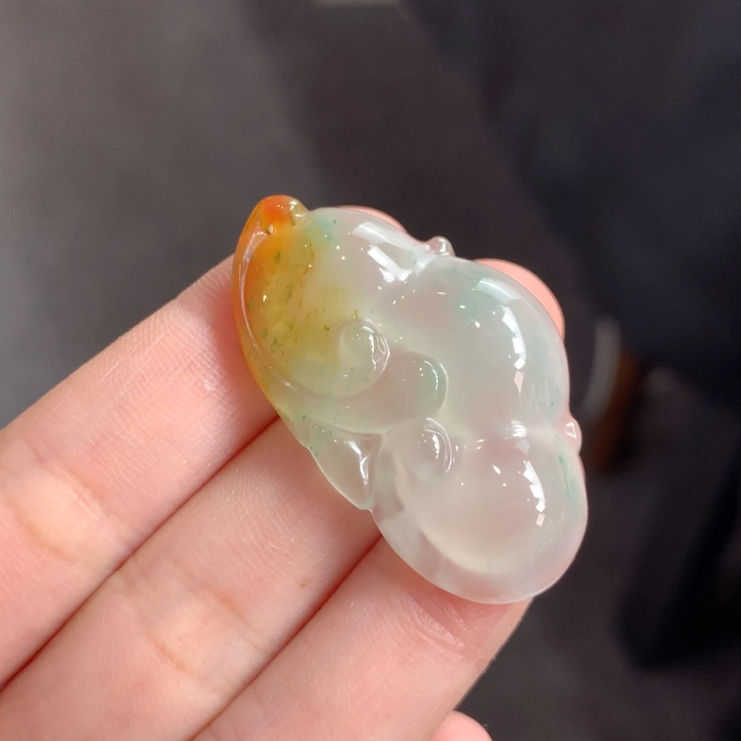 石英质玉未镶嵌吊坠(不含链)