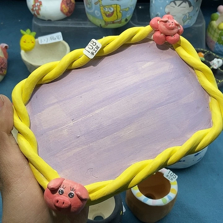 红陶108 手工盆接图定制