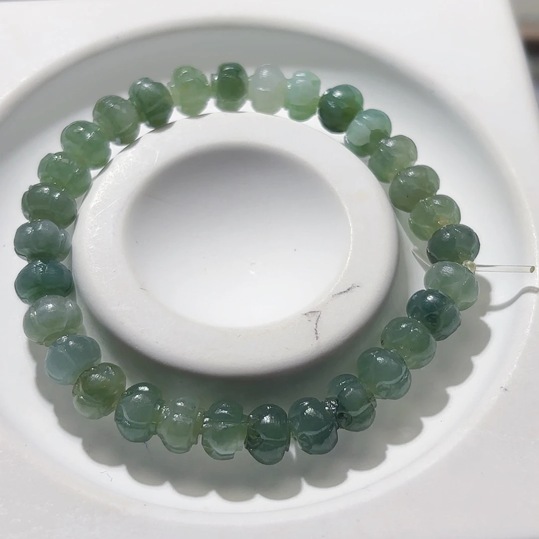 未镶嵌定制翡翠天然翡翠A货精美莲花珠不退不换