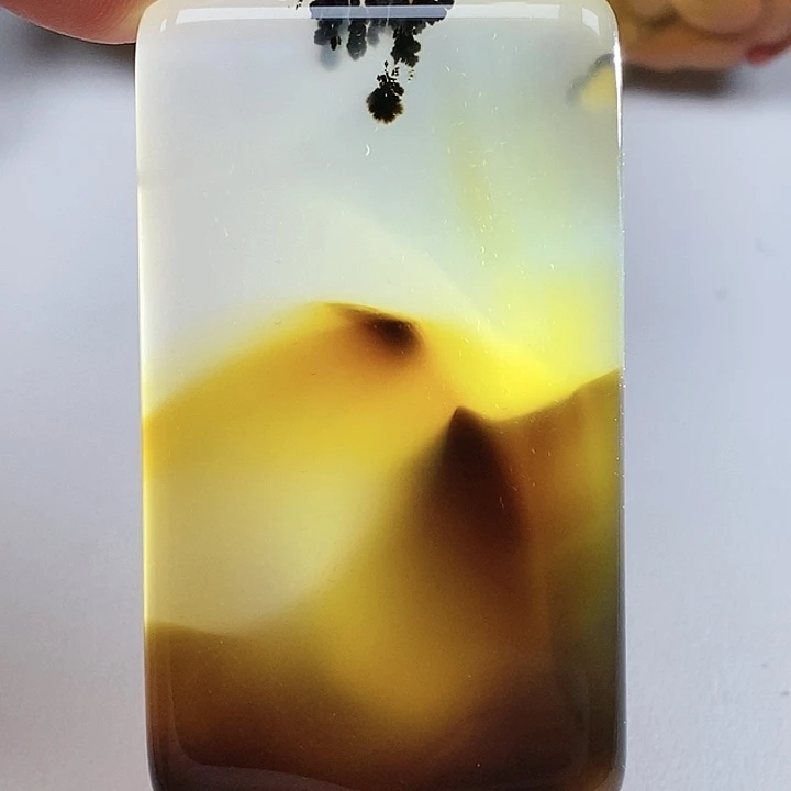 玛瑙/玉髓吊坠未镶嵌花