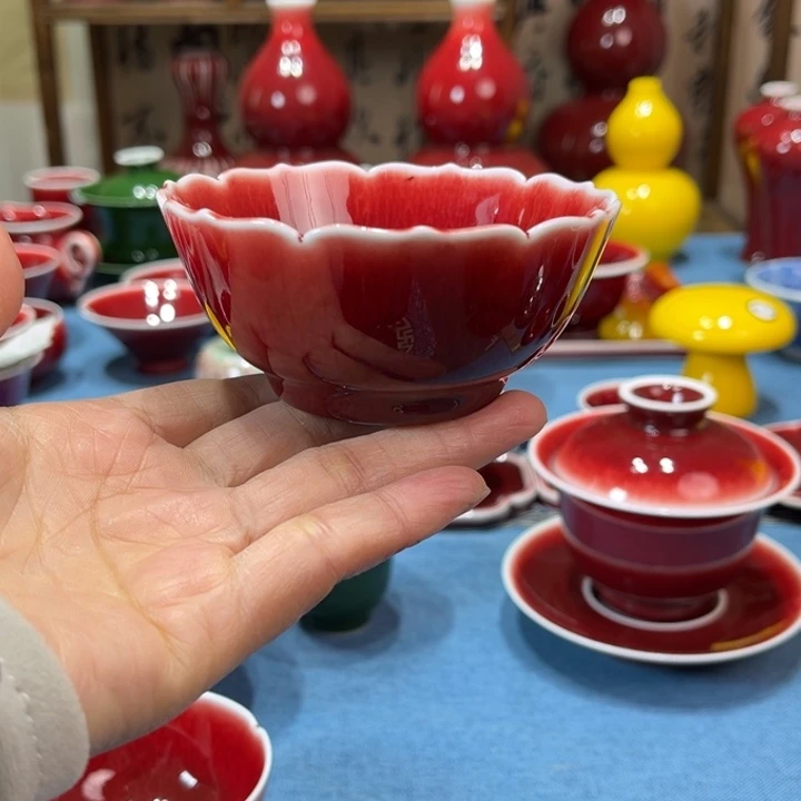 景德镇陶瓷莲花杯