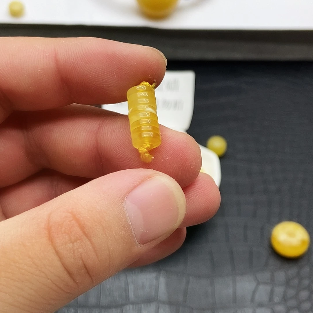 未镶嵌琥珀珠宝奇石7毫米隔片一组