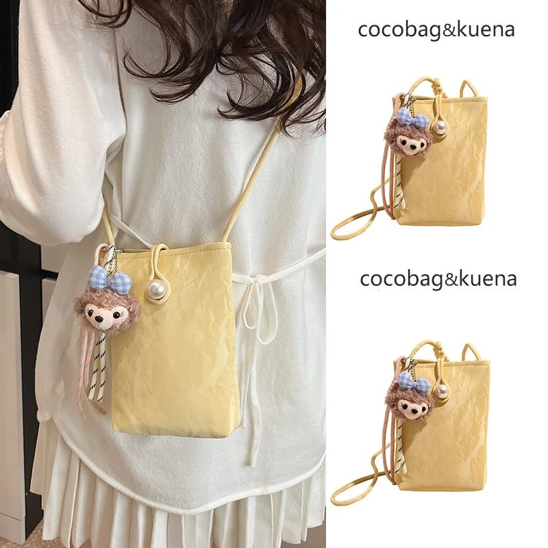 夏天夏季小巧轻便新中式国风手机包包女2025新款超火黄色斜挎小包