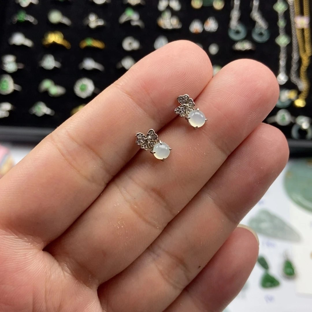 翡翠银S925镶嵌颈饰00000007