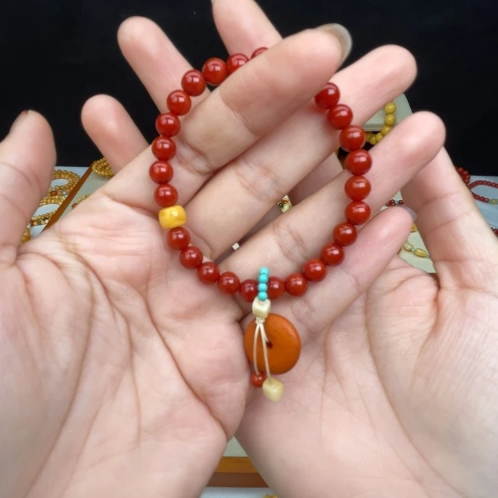 南红玛瑙未镶嵌手链南红