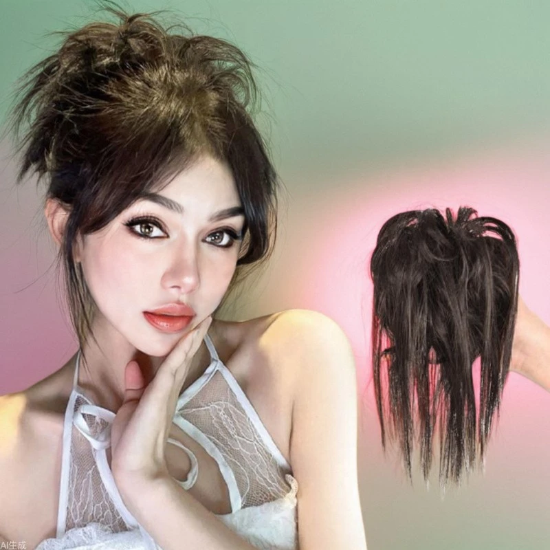 【艺凡】鸡窝丸子头假发女抓夹辣妹头饰发包懒人蓬松盘发假发发圈