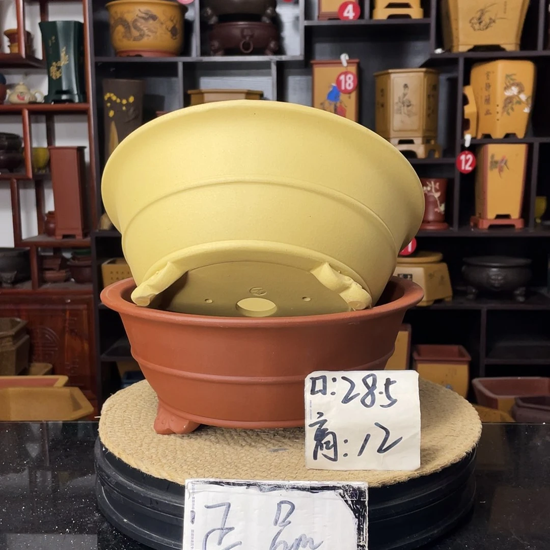 紫砂D-婉秋紫砂花盆