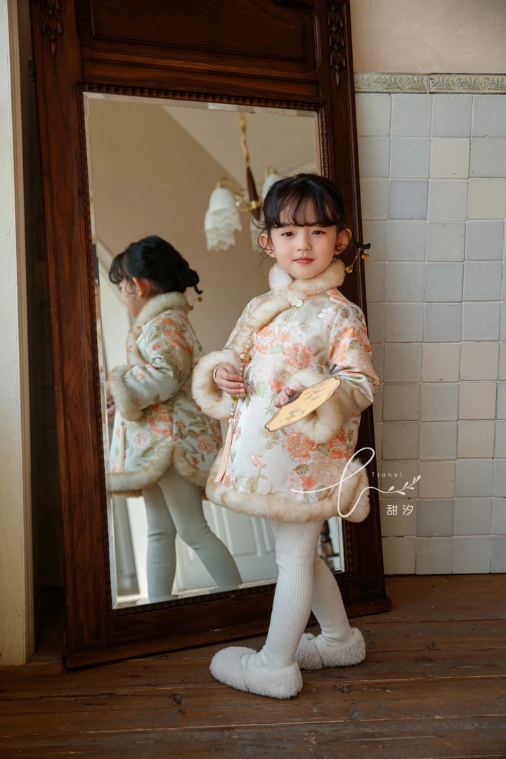 甜汐~花开富贵连衣裙250296（汉服裙）